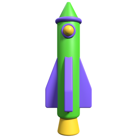 Rocket  3D Icon