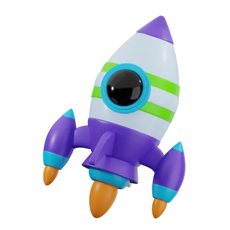 Rocket  3D Icon