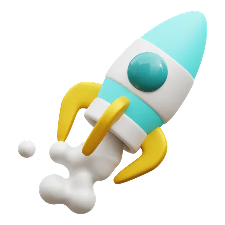 Rocket  3D Icon