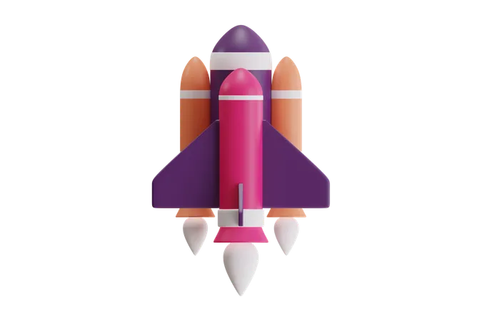 Rocket  3D Icon