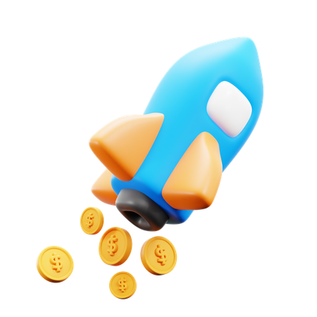 Rocket  3D Icon