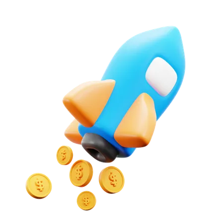 Rocket  3D Icon