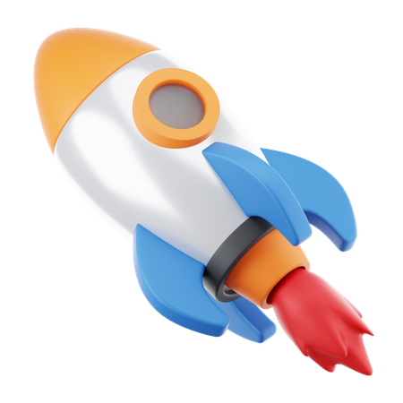 Rocket  3D Icon