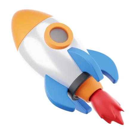 Rocket  3D Icon