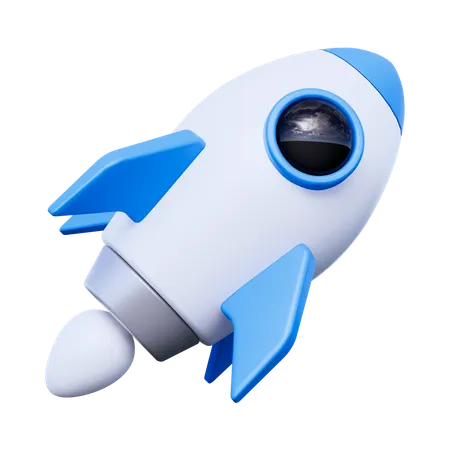 Rocket  3D Icon