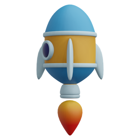 Rocket  3D Icon