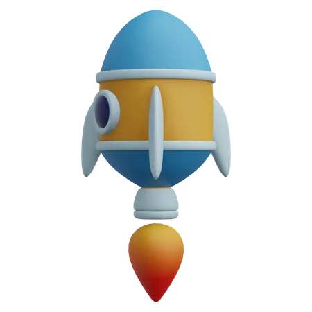 Rocket  3D Icon