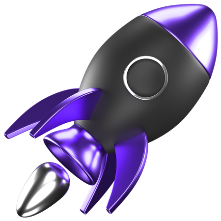 Rocket  3D Icon