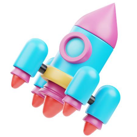 Rocket  3D Icon