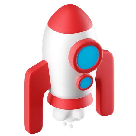 Rocket  3D Icon