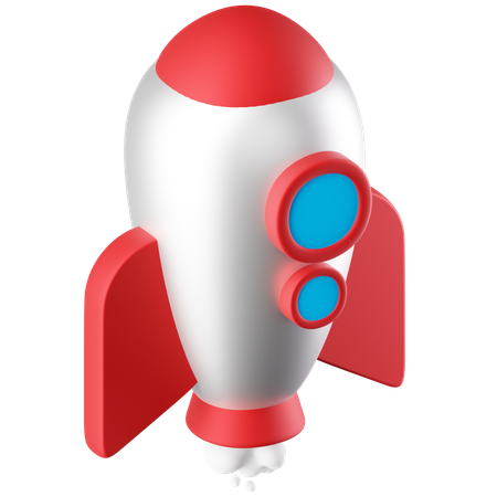 Rocket  3D Icon