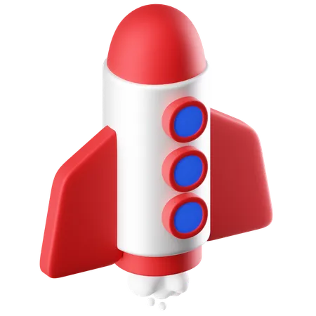 Rocket  3D Icon