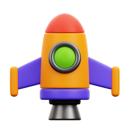 Rocket  3D Icon