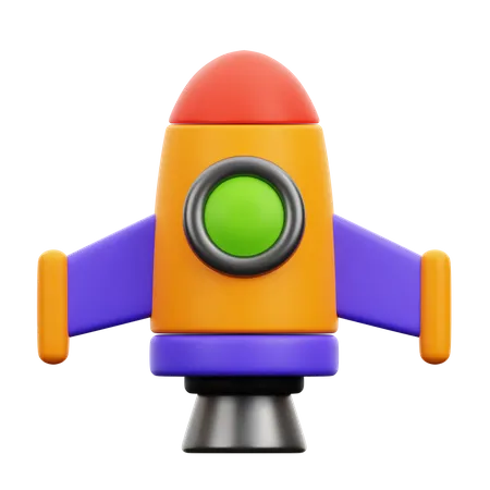 Rocket  3D Icon