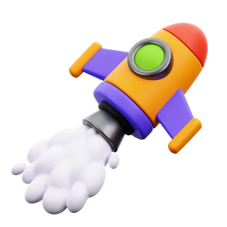 Rocket  3D Icon