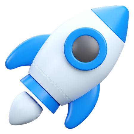 Rocket  3D Icon