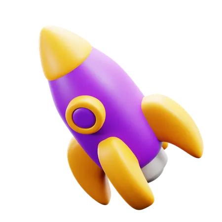 Rocket  3D Icon