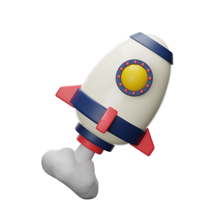 Rocket  3D Icon