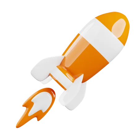 Rocket  3D Icon