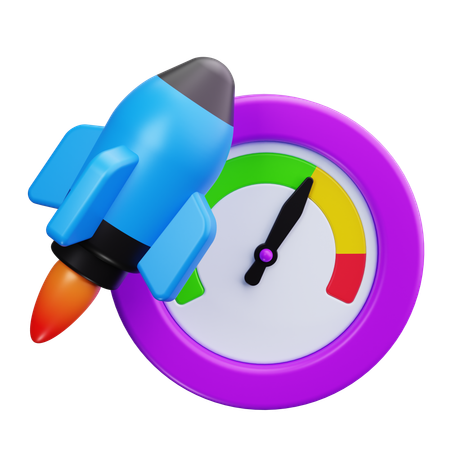 Rocket  3D Icon