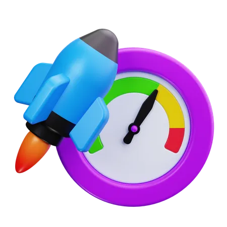 Rocket  3D Icon