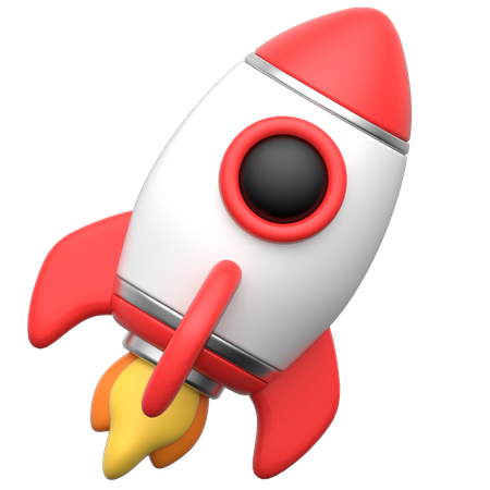 Rocket  3D Icon
