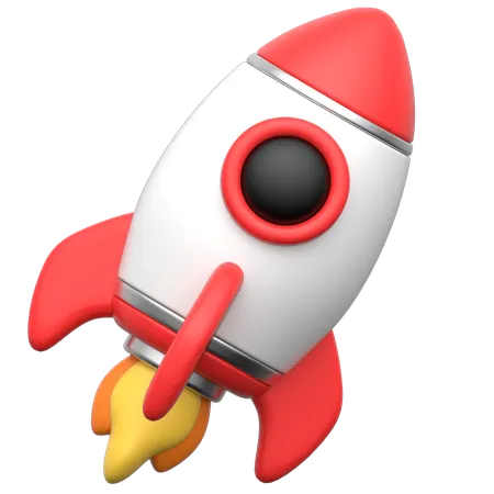 Rocket  3D Icon