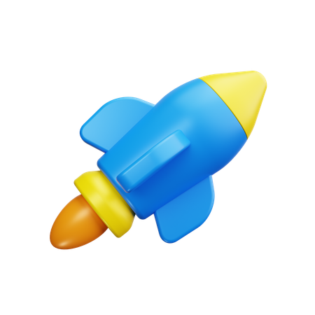 Rocket  3D Icon