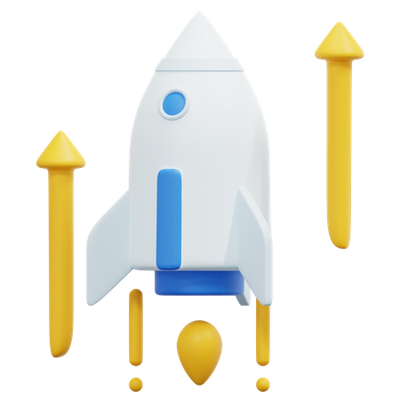 Rocket  3D Icon