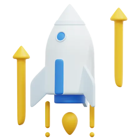 Rocket  3D Icon