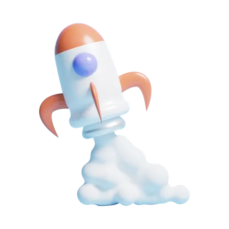 Rocket  3D Icon