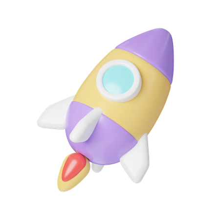 Rocket  3D Icon