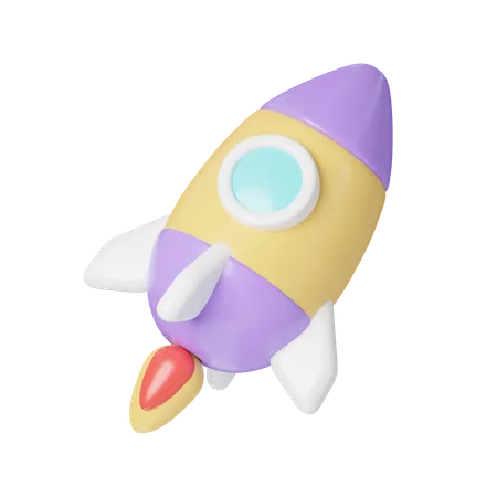 Rocket  3D Icon