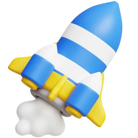 Rocket  3D Icon