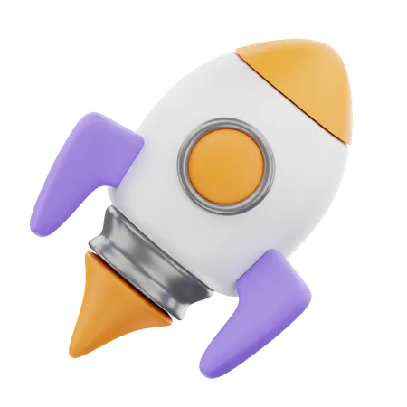 Rocket  3D Icon