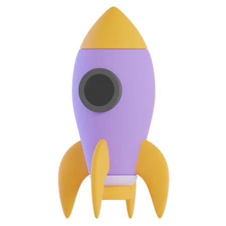 Rocket  3D Icon