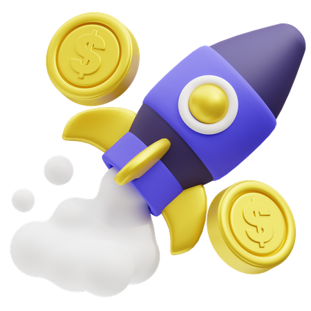 Rocket  3D Icon