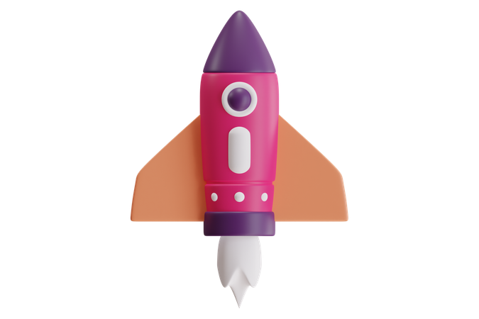 Rocket  3D Icon