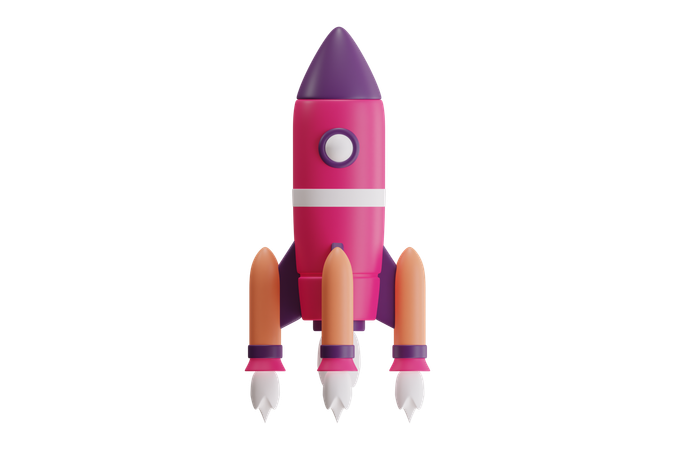 Rocket  3D Icon
