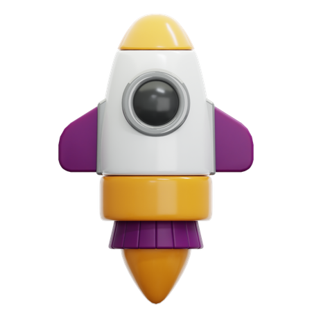 Rocket  3D Icon