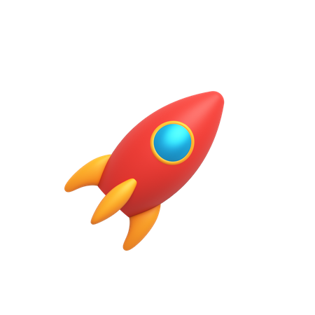 Rocket  3D Icon