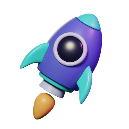 Rocket  3D Icon