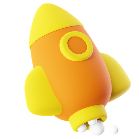 Rocket  3D Icon