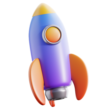 Rocket  3D Icon