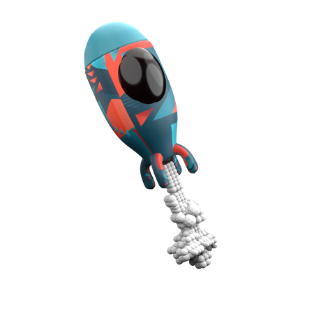 Rocket  3D Icon