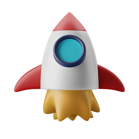 Rocket  3D Illustration