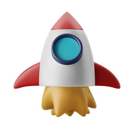 Rocket  3D Illustration