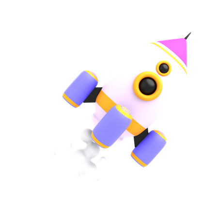 Rocket  3D Illustration