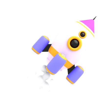 Rocket  3D Illustration