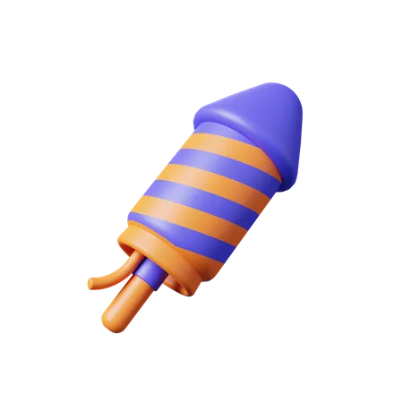 Rocket  3D Illustration